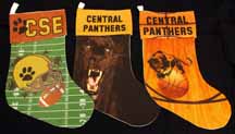 School Spirit Stockings made with sublimation printing